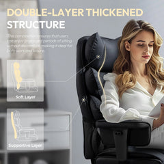 Ergonomische Bureaustoel -  Office Chair - Gamestoel - Volwassenen - Zwart - DOWINX