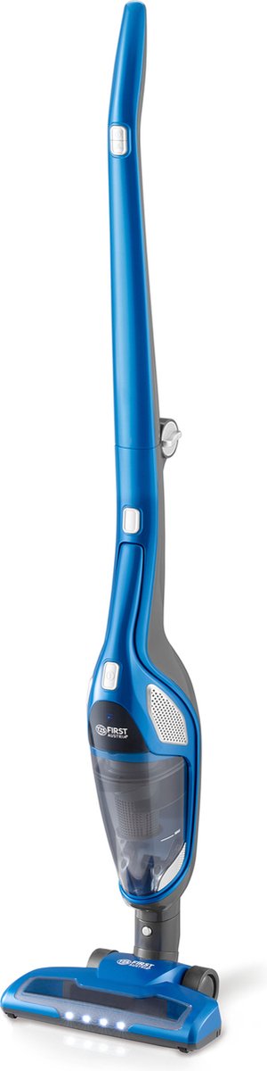 TZS First Austria Draadloze Steelstofzuiger 2-in-1 - Stofzuiger Zonder Zak - Kruimelzuiger - HEPA Filter - 120W - Blauw