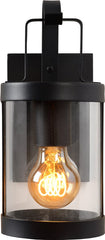Lucide LINDELO - Wandlamp Binnen/Buiten - 1xE27 - IP23 - Zwart
