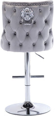 Barkrukken set van 2 - Barstoel met rugleuning - Barkruk - Barstoelen - Grijs - Chairus®