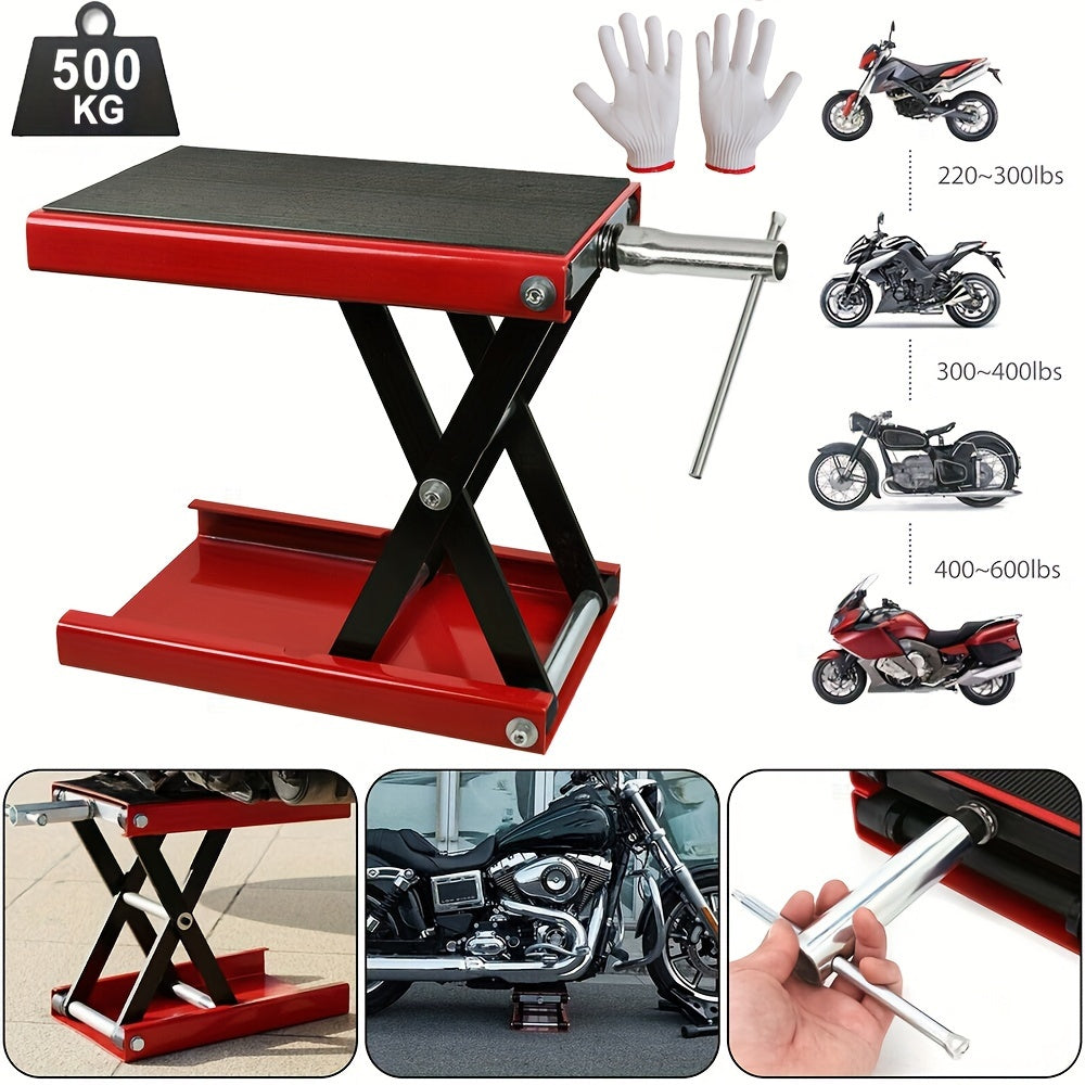 Motorkrik - Lift motorblok - Garagekrik - 500 kg - Rood •