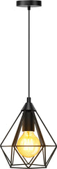 Hanglamp Industrieel - Hanglampen - Eetkamer - Woonkamer - Zwart - Aigostar