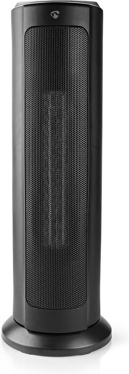 Nedis SmartLife keramische PTC-ventilatorkachel - Wi-Fi - 2000 W - 3 Warmte Standen - Zwenkfunctie - Display - 15 - 35 °C - Android / IOS - Zwart •