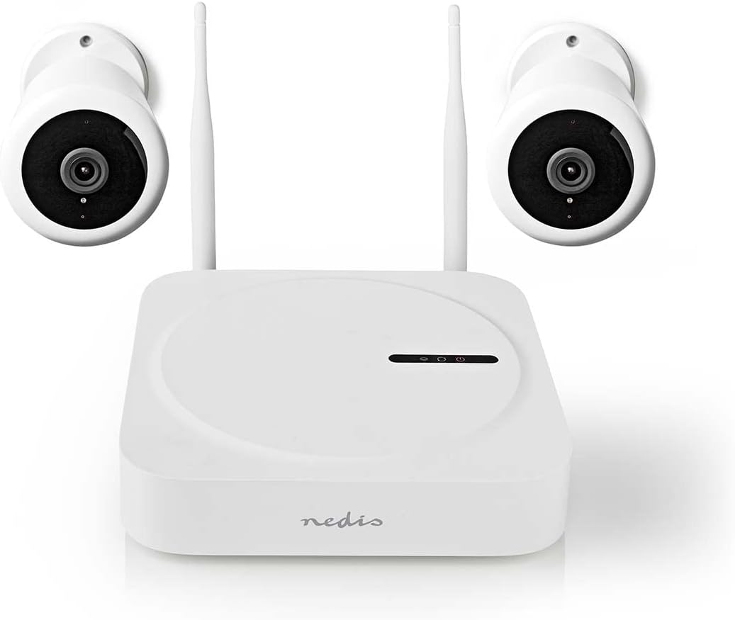 Nedis SLNVR201CWT SmartLife draadloos camerasysteem - 2 x camera - Full HD 1080p - IP65 - nachtzicht