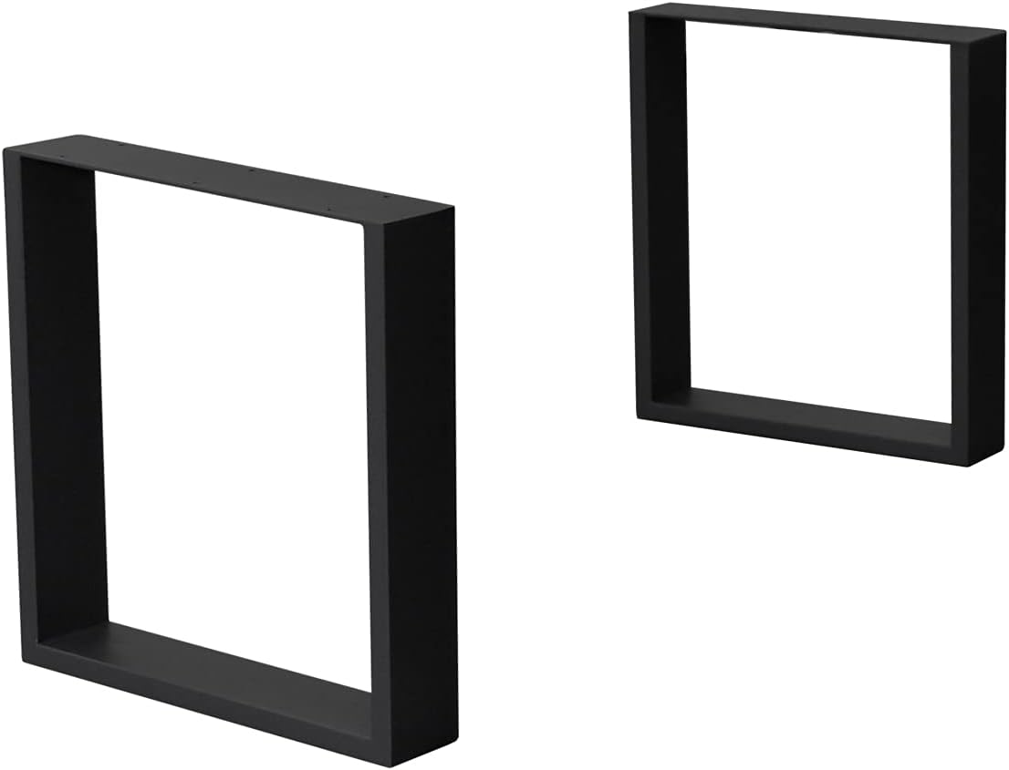 Tafelpoten salontafel - Metaal - 30x43 cm - Zwart - ECD Germany •