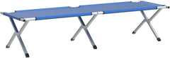 Veldbed - 1 Persoons - Kampeerbed - Stretcher - Blauw - TRESKO®