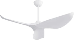 Sofucor Plafondventilator 96cm, zonder verlichting, moderne plafondventilator voor binnen en buiten met DC-motor en afstandsbediening voor slaapkamer en woonkamer, wit