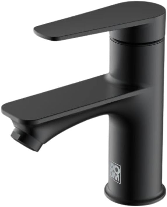 Badkamerkraan - Wastafelkraan - Fonteinkraan - Toiletkraan - RVS - Zwart - GOOM