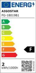 Aigostar Bureaulamp LED Dimbaar - 3 kleuren licht - 5 Helderheidsniveaus - Touch Control - Verstelbare Leeslamp - Bedlamp - Nachtlampje- Zwart