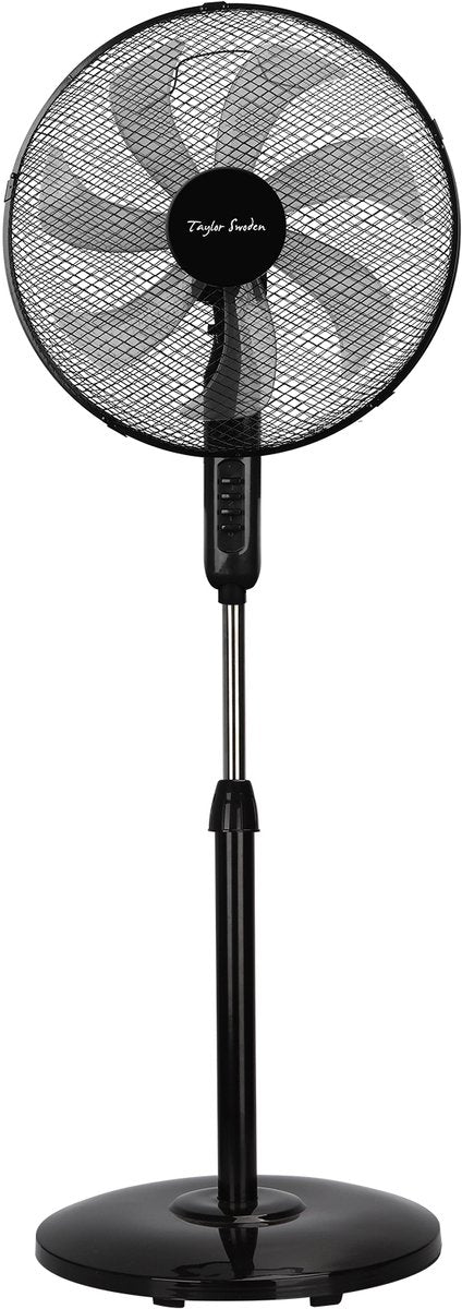 Taylow Swoden Statiefventilator - Ventilator Staand - Verstelbaar - 50W - Zwart