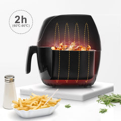 Airfryer XXL - heteluchtfriteuse - 6L - 1800W - Zwart - Taylor Swoden
