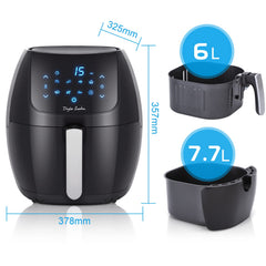 Airfryer XXL - heteluchtfriteuse - 6L - 1800W - Zwart - Taylor Swoden