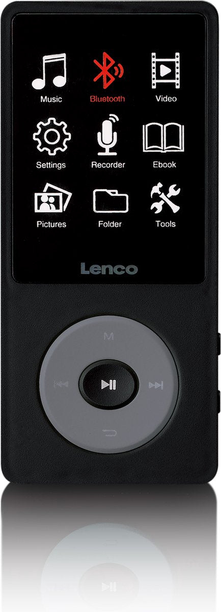 MP3 Speler met Bluetooth - Inc. 8GB SD - Zwart - Lenco - XEMIO-860BK •