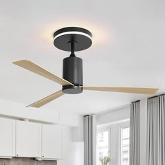Sofucor Inbouw plafondventilator met verlichting - ABS-bladen - 132 cm