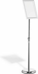 Menustandaard - Informatie standaard - 25x12,5x25 cm  - A4 - Zilver