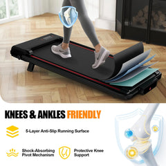 Loopband - Walking pad - Wandelband - 1-8 km/u - Zwart