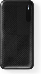 Nedis Compacte Powerbank 10000 mAh – 18W Snellader – Noodpakket – USB-A & USB-C – Universeel voor Smartphones, Tablets & Gadgets – LED Indicator – Zwart