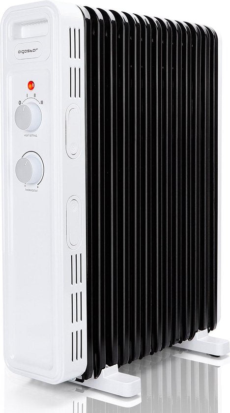 Olieradiator - 2300W Heater - Elektrische kachel - met Thermostaat - Wit - Aigostar