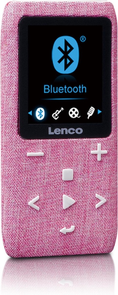 MP3 Speler met Bluetooth - Inc. 8GB SD - Roze - Lenco XEMIO-861PK •
