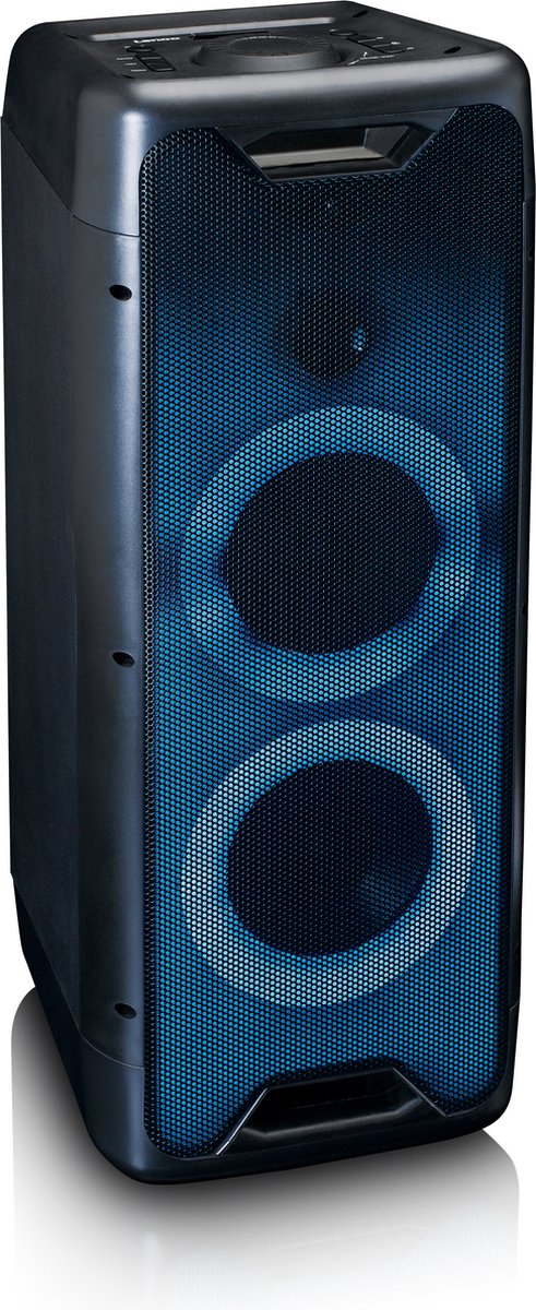 Lenco PA-200BK - Bluetooth Party Speaker Draadloos - LED Licht - Zwart •