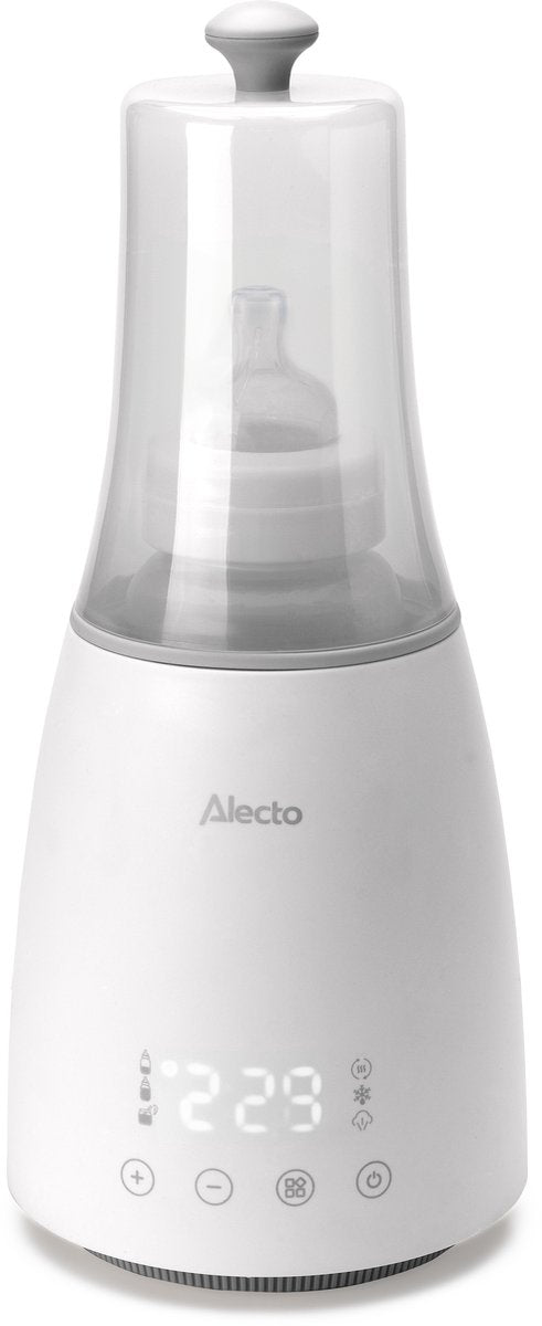 Alecto Flessenwarmer - Opwarmen, ontdooien en steriliseren - Geschikt voor alle gangbare flessen - 500W - BW900 - Wit