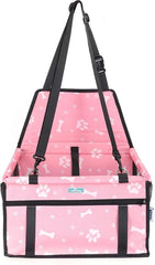 Hondenmand auto - Autostoel hond - 40x35x45 - Roze - Nobleza