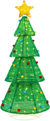 Kerstboom met verlichting - Kunstkerstboom - 190 cm - Met standaard - COSTWAY •