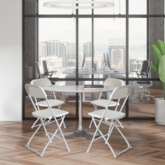 Klapstoelen - Vouwstoelen - Set van 4 - Eettafelstoelen - Zwart - AUTOFOREVER