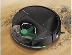 iRobot Roomba® 205 DustCompactor Combo Robotstofuiger met Dweilfunctie - Vuilcompactor - Zonder zak - 7000Pa - ClearView LiDAR - Schoonmaak- en vermijdzones - 4 Zuigniveaus - Objectdetectie •