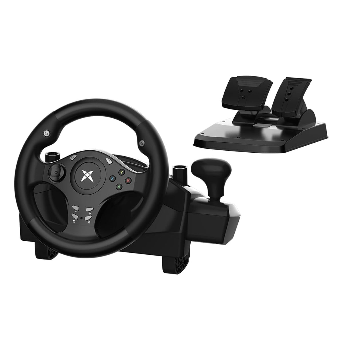 Racestuur - Game stuur - Met pedalen en Shifter - Zwart - DOYO