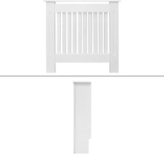Radiatorombouw - Radiatorbekleding - Radiatorpaneel - 78x19x82 cm - Wit - ECD Germany