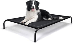 Hondenbed op pootjes – Grijs - 124x90 cm - Zwart - Nobleza •