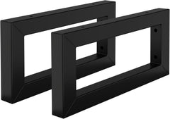 Plankdrager - Plankdragers metaal - Set van 2 stuks - 30x15 cm - Zwart - ML-Design