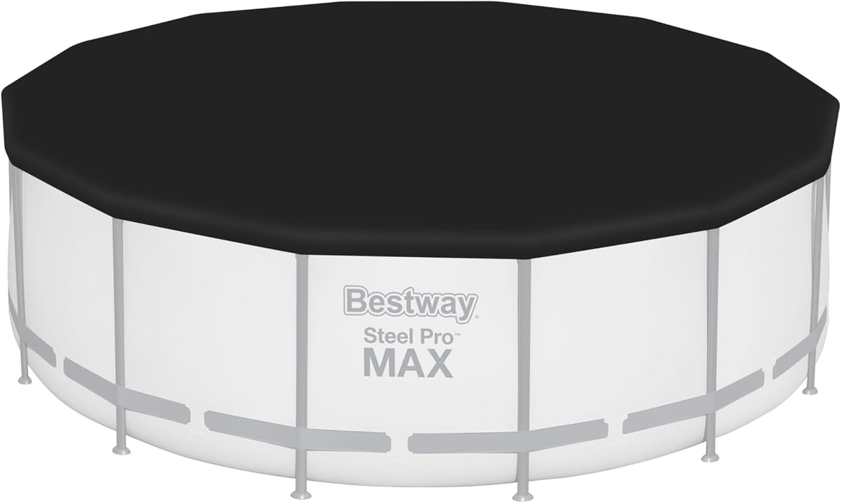 Bestway PVC-afdekzeil Ø 427 cm, zwart, rond