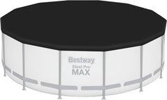 Bestway PVC-afdekzeil Ø 427 cm, zwart, rond