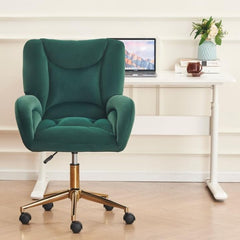 Bureaustoel Fluweel -  Office Chair - Volwassenen - Groen - MSMOK