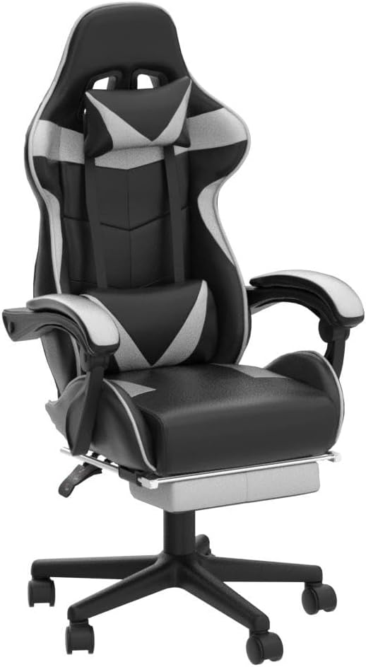 Ergonomische Bureaustoel -  Office Chair - Gamestoel - Volwassenen - Grijs - ST