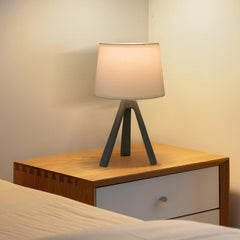 Tafellamp - Bureaulamp - Tafellamp slaapkamer - Grijs - Aigostar