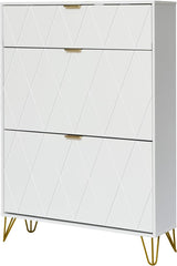 UEV Schoenenkast met 2 kleppen, 80 x 24 x 120 cm voor 16 paar schoenen met 1 lade, schoenenkast wit, schoenenkast smal, kast hal schoenenkast in de hal, ruimtebesparend