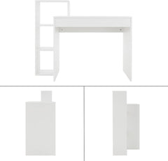 Bureau met lades - Bureautafel - Computertafel - 110x72x40 cm - Wit - ML-Design