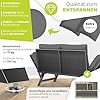 KESSER® Polyrotan tuinbank - Weerbestendig - Inc. Kussens - Grijs
