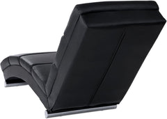 Fauteuil - Relaxstoel - Loungestoel - 154x51x73 cm - zwart - Miadomodo