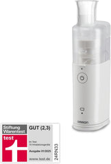 OMRON MicroAir U100 Draagbare inhalator Compact, stil inhalatieapparaat voor volwassenen en kinderen, effectief bij ademhalingsaandoeningen van verkoudheid tot astma.