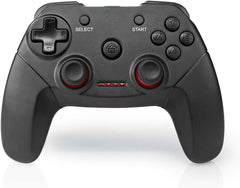 NEDIS Gamepad | Draadloos | Werkt op batterijen | PC | Aantal knoppen: 11 | Snoerlengte: 1.00 m | Zwart