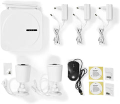 Nedis SLNVR201CWT SmartLife draadloos camerasysteem - 2 x camera - Full HD 1080p - IP65 - nachtzicht