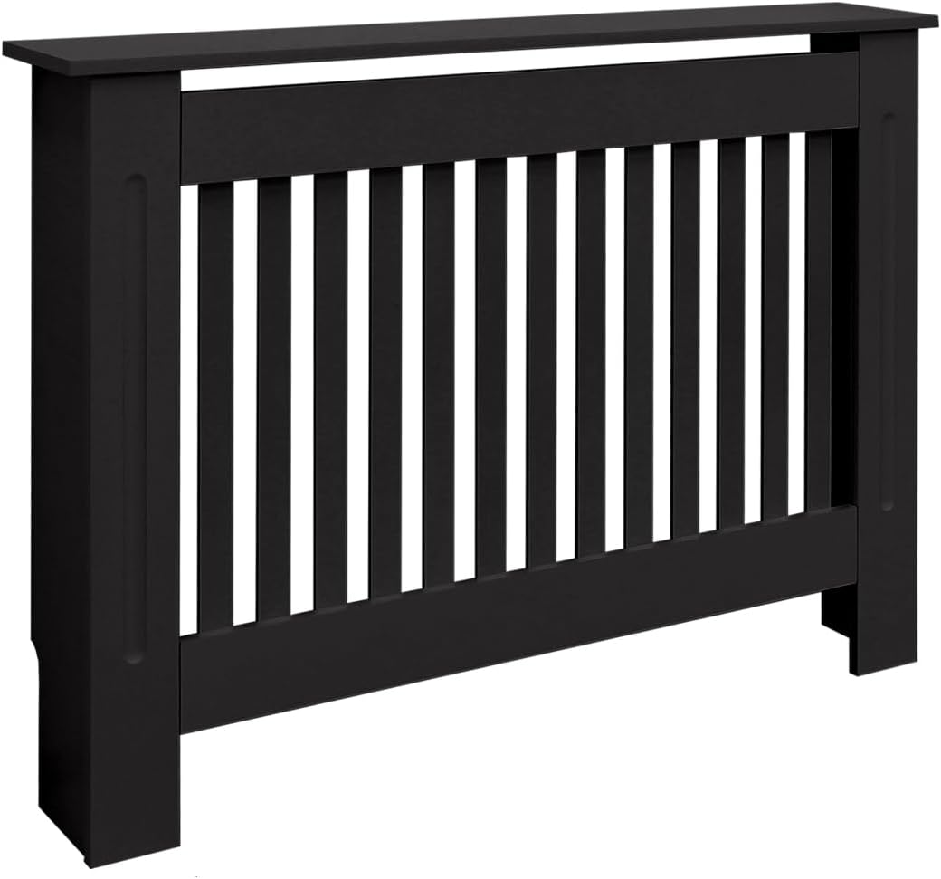 Radiatorombouw - Radiatorbekleding - Radiatorpaneel - 112x19x82 cm - Zwart - ECD Germany •