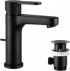 Badkamerkraan - Wastafelkraan - Fonteinkraan - Toiletkraan - RVS - Zwart - CECIPA