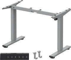 Zit sta bureau - Elektrisch - Verstelbaar - Bureauframe - Grijs - EC1S - FLEXISPOT