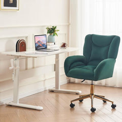 Bureaustoel Fluweel -  Office Chair - Volwassenen - Groen - MSMOK
