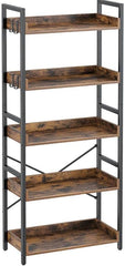 Boekenkast - Boekenrek - Wandkast - 30x60x144 cm - Bruin - Rolanstar